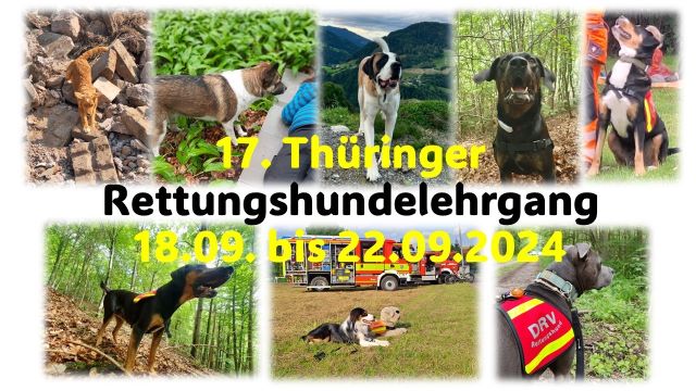 17. Thüringer Rettungshundelehrgang